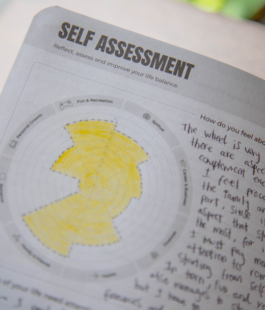 elev8 alumni planner in use
