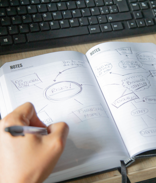 elev8 alumni planner in use