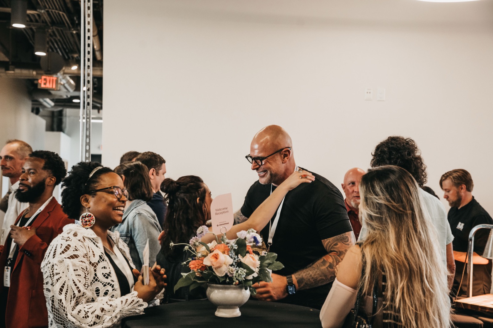 Gary Garth networking with fellow attendees at the Recovery.com Marketing Summit 2026 welcome reception